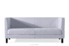 ESPECTO Sofa 3 osobowa do gabinetu szary szary - zdjęcie 1