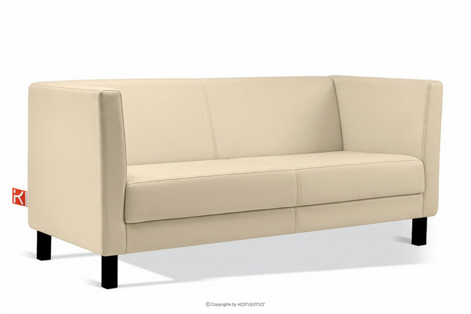 ESPECTO Sofa 3 osobowa do gabinetu kremowy kremowy - zdjęcie 2