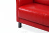 ESPECTO Sofa 3 osobowa do gabinetu czerwony czerwony - zdjęcie 9