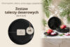 VICTO Talerz deserowy czarny połysk 6szt. czarny połysk - zdjęcie 8