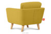 TAGIO Żółty fotel skandynawski żółty - zdjęcie 4