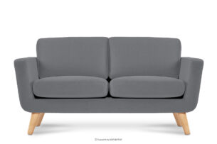 TAGIO, https://konsimo.pl/kolekcja/tagio/ Szara skandynawska sofa 2 osobowa szary - zdjęcie