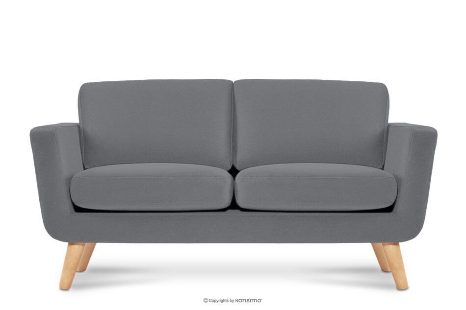 TAGIO Szara skandynawska sofa 2 osobowa szary - zdjęcie 0