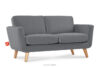 TAGIO Szara skandynawska sofa 2 osobowa szary - zdjęcie 3