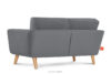 TAGIO Szara skandynawska sofa 2 osobowa szary - zdjęcie 4
