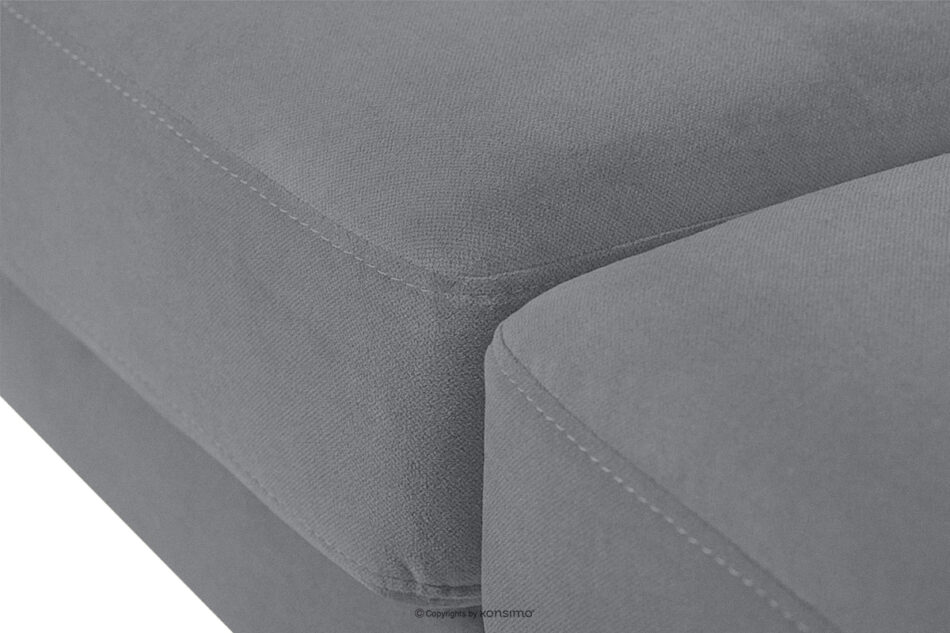 TAGIO Szara skandynawska sofa 2 osobowa szary - zdjęcie 10