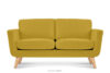 TAGIO Żółta skandynawska sofa 2 osobowa żółty - zdjęcie 1