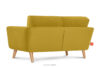 TAGIO Żółta skandynawska sofa 2 osobowa żółty - zdjęcie 4