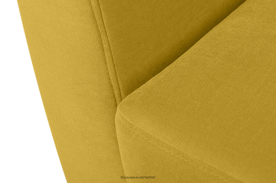 TAGIO Żółta skandynawska sofa 2 osobowa żółty - zdjęcie 6