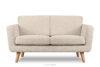 TAGIO Skandynawska sofa 2 osobowa w tkaninie baranek kremowa kremowy - zdjęcie 1
