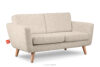 TAGIO Skandynawska sofa 2 osobowa w tkaninie baranek kremowa kremowy - zdjęcie 3