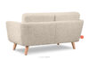 TAGIO Skandynawska sofa 2 osobowa w tkaninie baranek kremowa kremowy - zdjęcie 5
