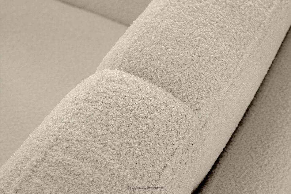 TAGIO Skandynawska sofa 2 osobowa w tkaninie baranek kremowa kremowy - zdjęcie 8