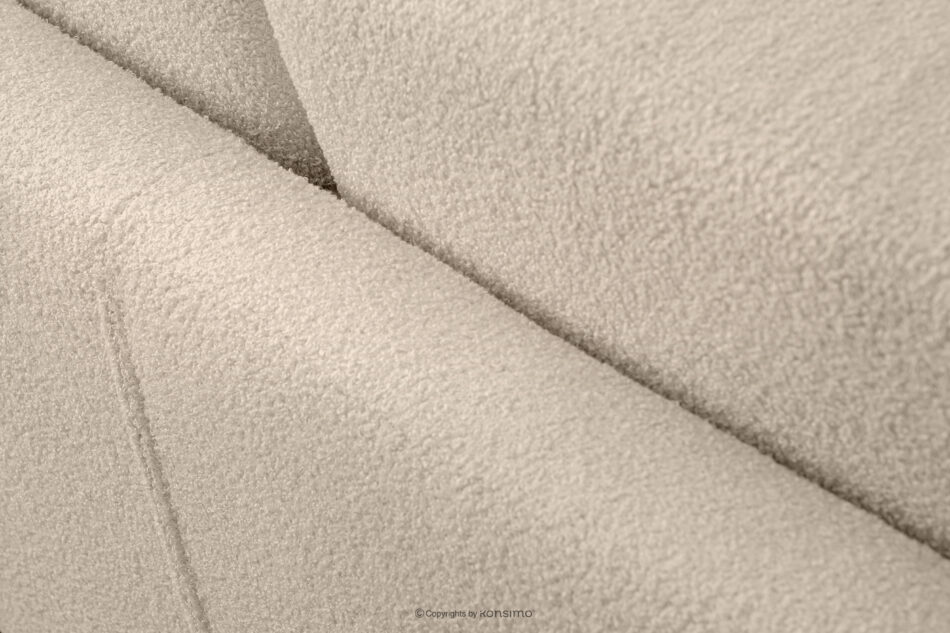 TAGIO Skandynawska sofa 2 osobowa w tkaninie baranek kremowa kremowy - zdjęcie 10