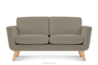 Beżowa skandynawska sofa 2 osobowa