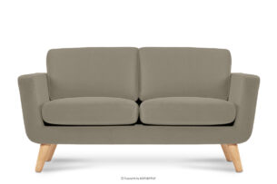 TAGIO, https://konsimo.pl/kolekcja/tagio/ Beżowa skandynawska sofa 2 osobowa beżowy - zdjęcie