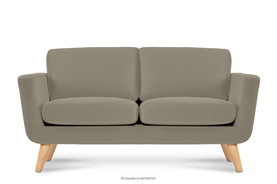 TAGIO Beżowa skandynawska sofa 2 osobowa beżowy - zdjęcie 0