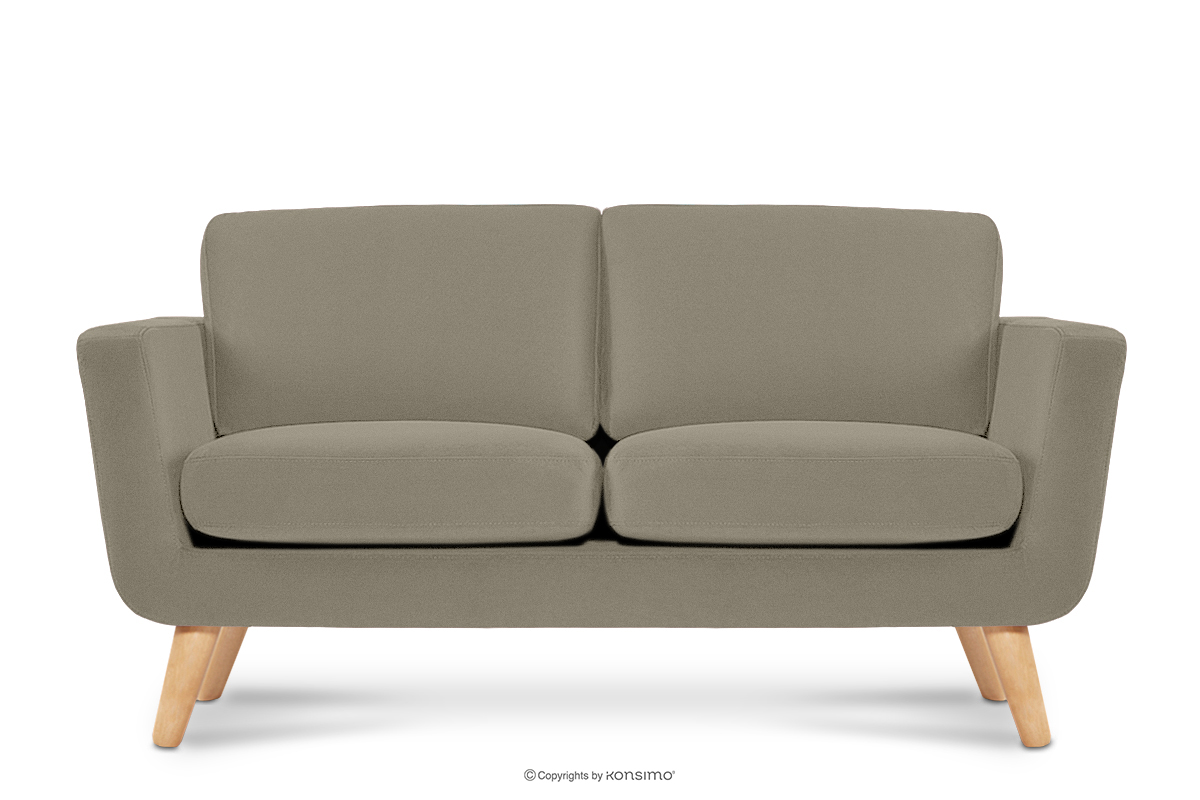 Beżowa skandynawska sofa 2 osobowa TAGIO