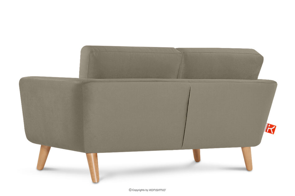 TAGIO Beżowa skandynawska sofa 2 osobowa beżowy - zdjęcie 3