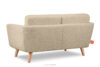 TAGIO Skandynawska sofa 2 osobowa w tkaninie baranek beżowa beżowy - zdjęcie 5