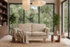 TAGIO Skandynawska sofa 2 osobowa w tkaninie baranek beżowa beżowy - zdjęcie 13