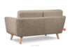 TAGIO Skandynawska sofa 2 osobowa w tkaninie baranek szarobeżowa szarobeżowy - zdjęcie 5