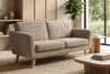 TAGIO Skandynawska sofa 2 osobowa w tkaninie baranek szarobeżowa szarobeżowy - zdjęcie 2