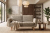 TAGIO Skandynawska sofa 2 osobowa w tkaninie baranek szarobeżowa szarobeżowy - zdjęcie 13