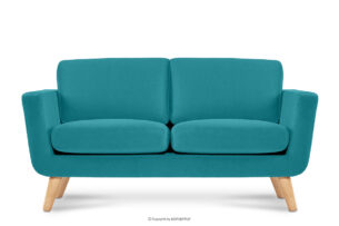 TAGIO, https://konsimo.pl/kolekcja/tagio/ Turkusowa skandynawska sofa 2 osobowa turkusowy - zdjęcie