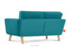 TAGIO Turkusowa skandynawska sofa 2 osobowa turkusowy - zdjęcie 4