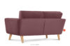 TAGIO Różowa skandynawska sofa 2 osobowa koralowy - zdjęcie 4