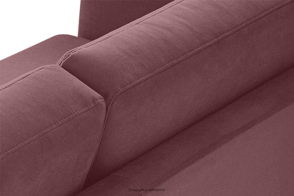 TAGIO Różowa skandynawska sofa 2 osobowa koralowy - zdjęcie 9