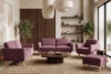 TAGIO Różowa skandynawska sofa 2 osobowa koralowy - zdjęcie 12