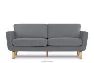 Szara skandynawska sofa 3 osobowa