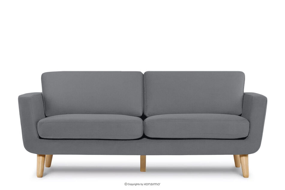 TAGIO Szara skandynawska sofa 3 osobowa szary - zdjęcie 0