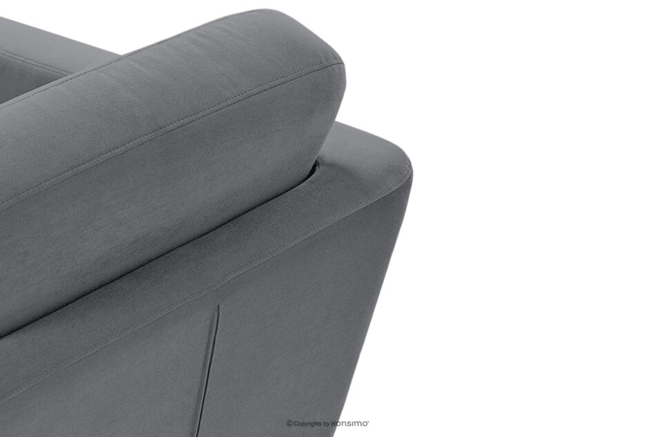 TAGIO Szara skandynawska sofa 3 osobowa szary - zdjęcie 5