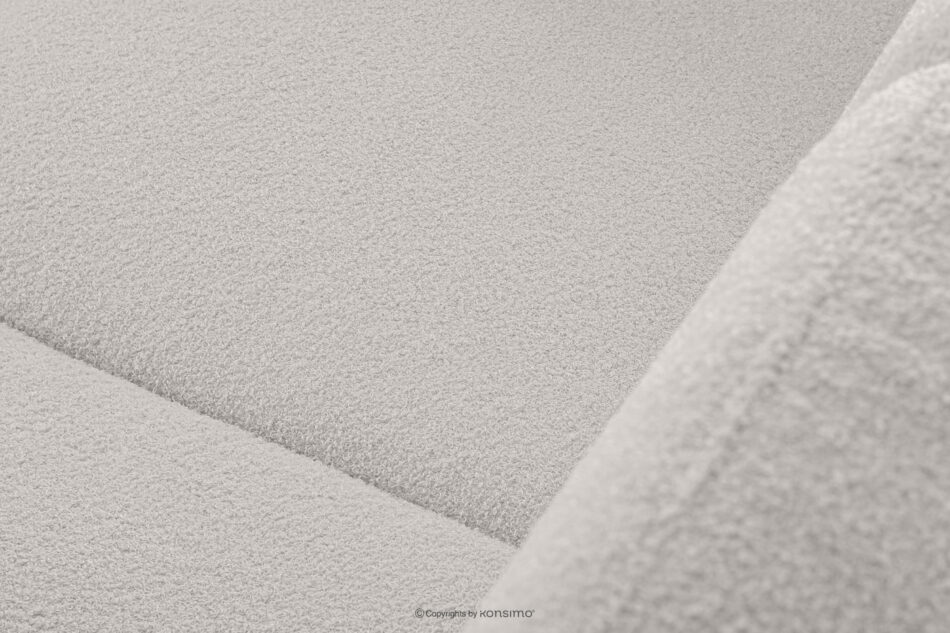 TAGIO Skandynawska sofa 3 osobowa w tkaninie baranek biała biały - zdjęcie 7