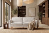 TAGIO Skandynawska sofa 3 osobowa w tkaninie baranek biała biały - zdjęcie 13
