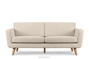 TAGIO, https://konsimo.pl/kolekcja/tagio/ Skandynawska sofa teddy 3 osobowa kremowa kremowy - zdjęcie