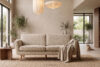TAGIO Skandynawska sofa 3 osobowa w tkaninie baranek beżowa beżowy - zdjęcie 13