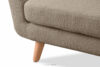 TAGIO Skandynawska sofa 3 osobowa w tkaninie baranek brązowa brązowy - zdjęcie 10