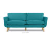 TAGIO Turkusowa skandynawska sofa 3 osobowa turkusowy - zdjęcie 1