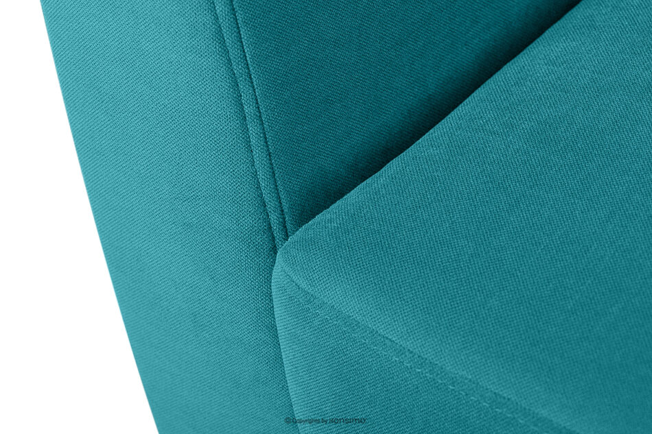TAGIO Turkusowa skandynawska sofa 3 osobowa turkusowy - zdjęcie 4