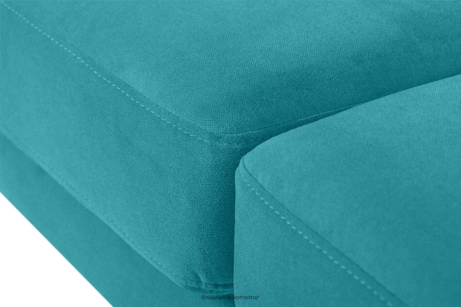 TAGIO Turkusowa skandynawska sofa 3 osobowa turkusowy - zdjęcie 6