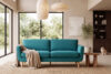 TAGIO Turkusowa skandynawska sofa 3 osobowa turkusowy - zdjęcie 14