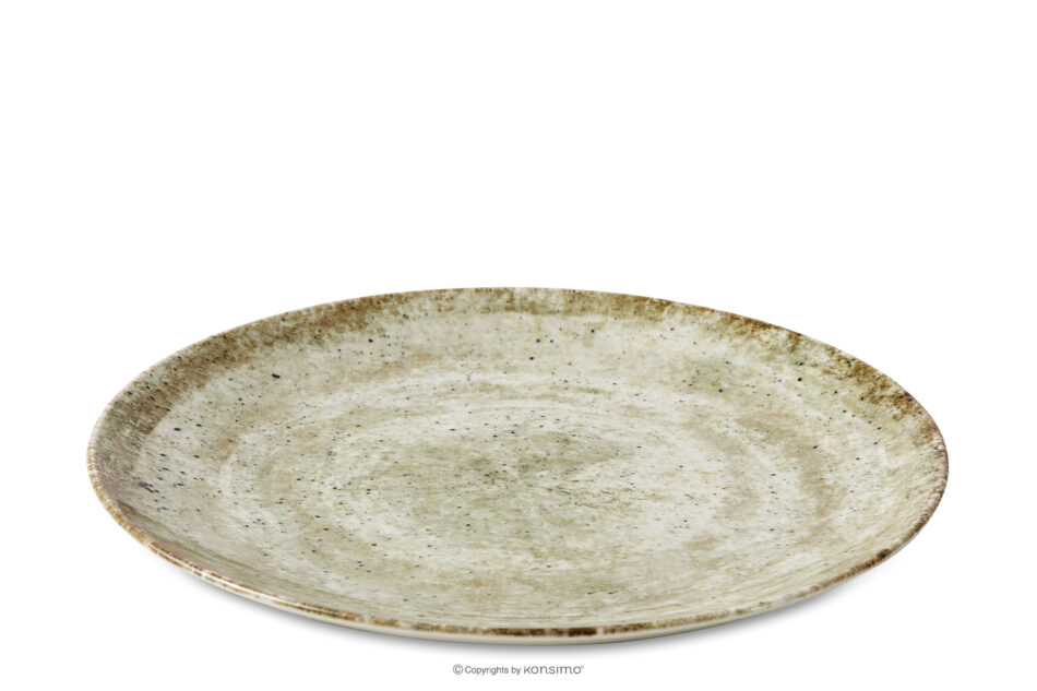 ERATO Talerz deserowy beżowy z porcelany 6szt. beżowy - zdjęcie 3