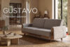 GUSTAVO Sofa trzyosobowa w tkaninie baranek popielata popielaty - zdjęcie 13