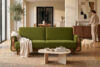 GUSTAVO Oliwkowa sofa rozkładana welur oliwkowy - zdjęcie 9