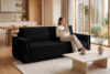 NAPI Sofa 3 rozkładana sztruks czarny czarny - zdjęcie 26