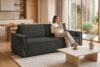 NAPI Sofa 3 rozkładana sztruks szara szary - zdjęcie 26